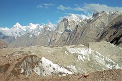 19 Paiju Peak, Choricho, Uli Biaho, Trango Towers, Cathedral, Lobsang Spire From Goro II Early Morning